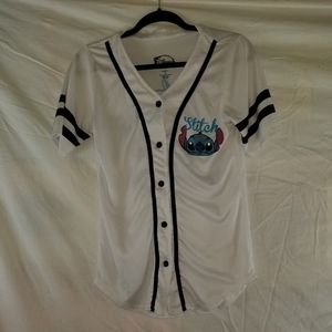 Rare white stitch Jersey by Disney #02